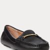 Mocassins en cuir noirs Briony pour femmes Ralph Lauren Mocassins en cuir noirs Briony pour femmes Ralph Lauren