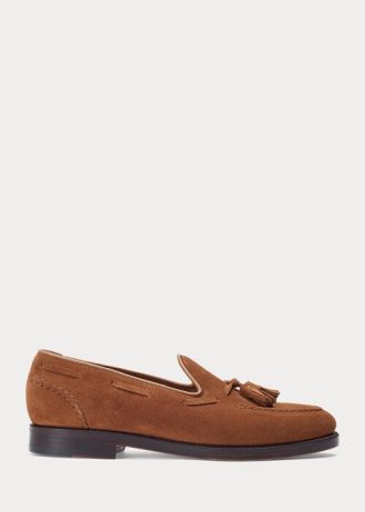 Mocassins en daim marron Booth pour hommes Ralph Lauren