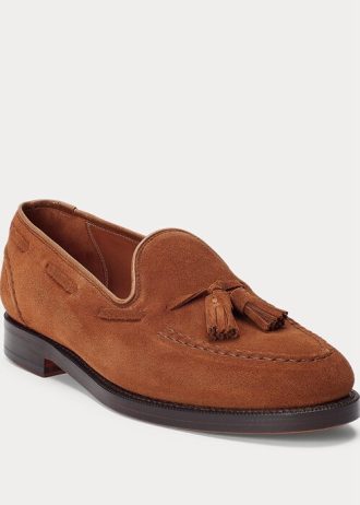 Mocassins en daim marron Booth pour hommes Ralph Lauren