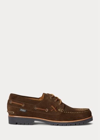 Mocassins en daim Ranger Ralph Lauren chocolat pour homme
