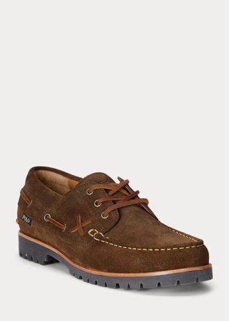 Mocassins en daim Ranger Ralph Lauren chocolat pour homme