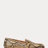 Mocassins en peau de serpent Ralph Lauren Avah Welington Ayers pour femmes Mocassins en peau de serpent Ralph Lauren Avah Welington Ayers pour femmes