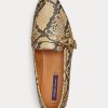 Mocassins en peau de serpent Ralph Lauren Avah Welington Ayers pour femmes Mocassins en peau de serpent Ralph Lauren Avah Welington Ayers pour femmes