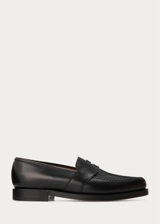 Mocassins noirs en cuir de veau Braygan Ralph Lauren pour homme