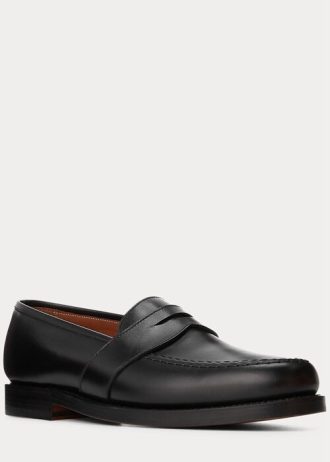 Mocassins noirs en cuir de veau Braygan Ralph Lauren pour homme