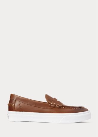 Mocassins Penny en cuir marron pour homme Ralph Lauren Keaton