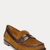 Mocassins Penny en daim et cuir marron Ralph Lauren pour femme Mocassins Penny en daim et cuir marron Ralph Lauren pour femme