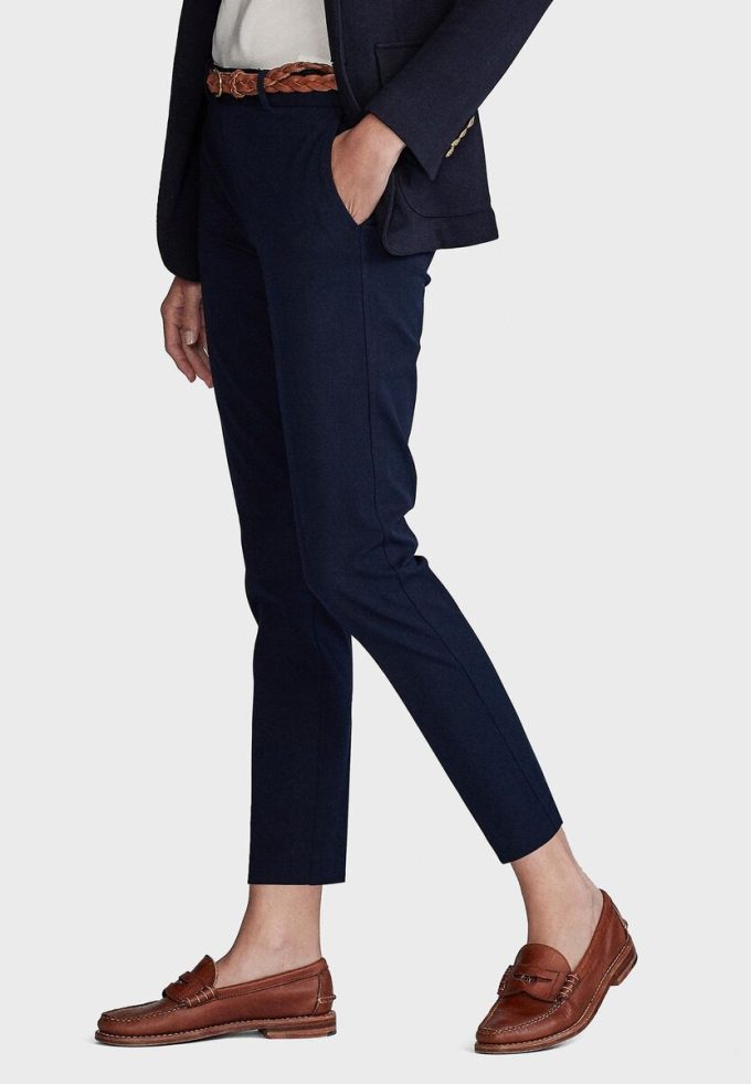 Pantalon ajusté bleu Ralph Lauren pour femme Pantalon ajusté bleu Ralph Lauren pour femme