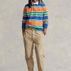Pantalon ample plissé en toile kaki Ralph Lauren pour homme Pantalon ample plissé en toile kaki Ralph Lauren pour homme