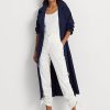 Pantalon cargo blanc en shantung Ralph Lauren pour femme Pantalon cargo blanc en shantung Ralph Lauren pour femme
