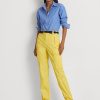 Pantalon cargo en sergé léger jaune Ralph Lauren pour femme Pantalon cargo en sergé léger jaune Ralph Lauren pour femme