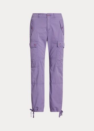 Pantalon cargo violet en sergé léger Ralph Lauren pour femme