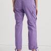 Pantalon cargo violet en sergé léger Ralph Lauren pour femme Pantalon cargo violet en sergé léger Ralph Lauren pour femme