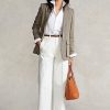 Pantalon chino large blanc Ralph Lauren pour femme Pantalon chino large blanc Ralph Lauren pour femme