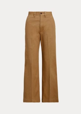 Pantalon chino large kaki Ralph Lauren pour femme Pantalon chino large kaki Ralph Lauren pour femme