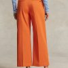 Pantalon chino large orange Ralph Lauren pour femme Pantalon chino large orange Ralph Lauren pour femme