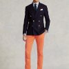 Pantalon chino slim extensible orange Ralph Lauren pour homme