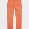 Pantalon chino slim extensible orange Ralph Lauren pour homme
