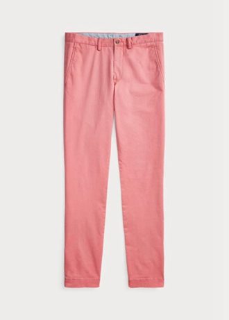 Pantalon chino slim extensible rose Ralph Lauren pour homme