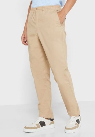 Pantalon chino slim fit kaki Ralph Lauren Essential pour homme