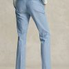Pantalon court évasé bleu en chambray Ralph Lauren pour femme