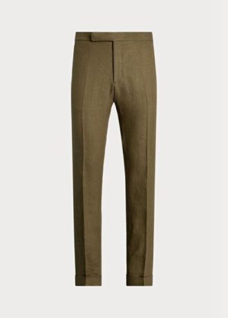 Pantalon de costume en lin olive pour homme Ralph Lauren Gregory
