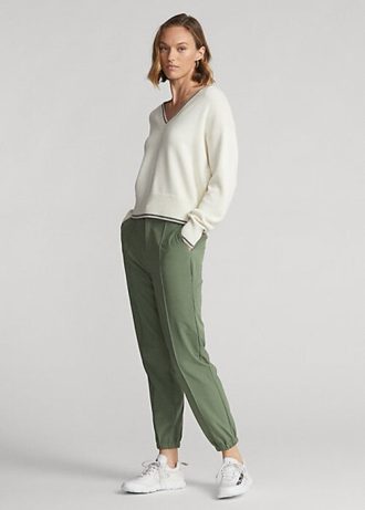 Pantalon de jogging vert extensible dans les quatre sens Ralph Lauren pour femme Pantalon de jogging vert extensible dans les quatre sens Ralph Lauren pour femme