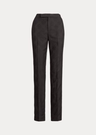 Pantalon de smoking noir en jacquard Alaina de Ralph Lauren pour femme