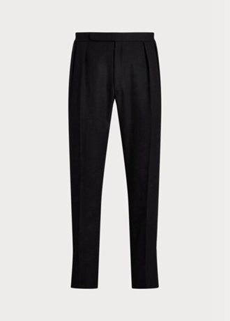 Pantalon de smoking noir pour homme Ralph Lauren Gregory Barathea fait main