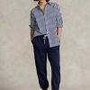 Pantalon de sport en molleton bleu marine Ralph Lauren pour femme Pantalon de sport en molleton bleu marine Ralph Lauren pour femme