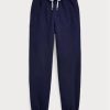 Pantalon de sport en molleton bleu marine Ralph Lauren pour femme Pantalon de sport en molleton bleu marine Ralph Lauren pour femme