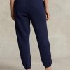 Pantalon de sport en molleton bleu marine Ralph Lauren pour femme Pantalon de sport en molleton bleu marine Ralph Lauren pour femme