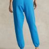 Pantalon de sport en molleton bleu Ralph Lauren pour femme Pantalon de sport en molleton bleu Ralph Lauren pour femme