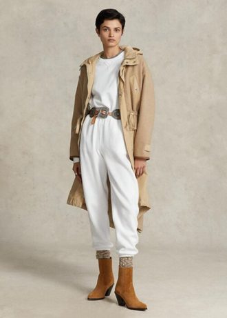 Pantalon de sport en polaire blanc Ralph Lauren pour femme