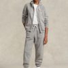 Pantalon de sport en polaire gris Ralph Lauren pour femme