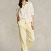 Pantalon de sport en polaire jaune Ralph Lauren pour femme