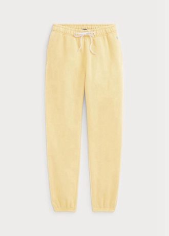 Pantalon de sport en polaire jaune Ralph Lauren pour femme