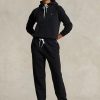 Pantalon de sport en polaire noir Ralph Lauren pour femme