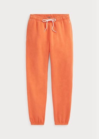 Pantalon de sport en polaire orange Ralph Lauren pour femme