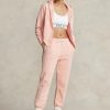 Pantalon de sport en polaire rose Ralph Lauren pour femme