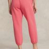 Pantalon de sport en polaire rose Ralph Lauren pour femme