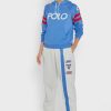 Pantalon de survêtement beige à rayures latérales Ralph Lauren pour femme Pantalon de survêtement beige à rayures latérales Ralph Lauren pour femme