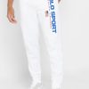 Pantalon de survêtement blanc avec logo Ralph Lauren pour homme Pantalon de survêtement blanc avec logo Ralph Lauren pour homme