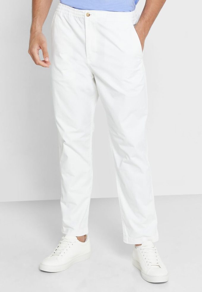 Pantalon de survêtement blanc Ralph Lauren Prepster pour homme Pantalon de survêtement blanc Ralph Lauren Prepster pour homme
