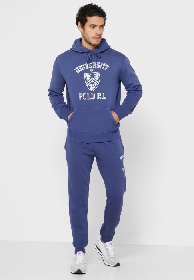 Pantalon de survêtement bleu marine Ralph Lauren Essential Downstring pour homme Pantalon de survêtement bleu marine Ralph Lauren Essential Downstring pour homme