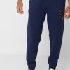 Pantalon de survêtement bleu marine Ralph Lauren pour homme avec cordon de serrage et revers Pantalon de survêtement bleu marine Ralph Lauren pour homme avec cordon de serrage et revers
