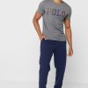 Pantalon de survêtement bleu marine Ralph Lauren pour homme avec cordon de serrage et revers Pantalon de survêtement bleu marine Ralph Lauren pour homme avec cordon de serrage et revers