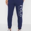 Pantalon de survêtement bleu marine à revers avec logo Ralph Lauren pour homme Pantalon de survêtement bleu marine à revers avec logo Ralph Lauren pour homme