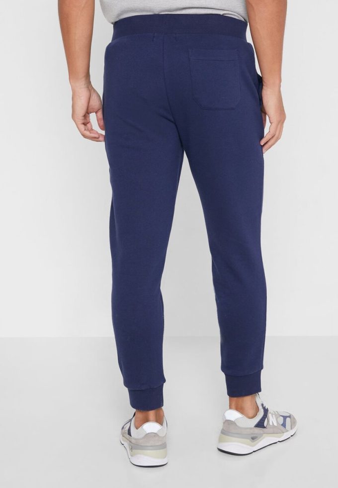Pantalon de survêtement bleu marine à revers avec logo Ralph Lauren pour homme Pantalon de survêtement bleu marine à revers avec logo Ralph Lauren pour homme