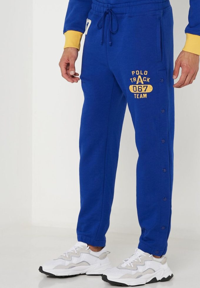Pantalon de survêtement bleu Ralph Lauren Essential pour homme Pantalon de survêtement bleu Ralph Lauren Essential pour homme